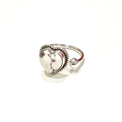 Heart design ring 7