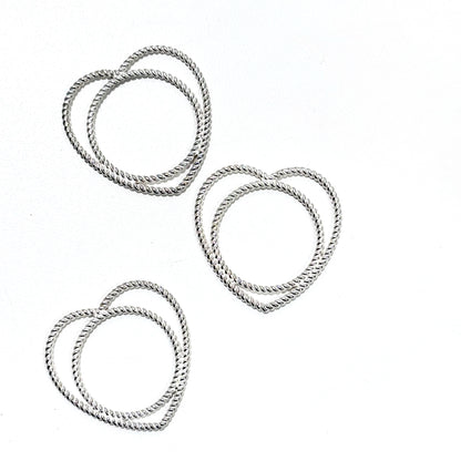 Heart plain ring 36
