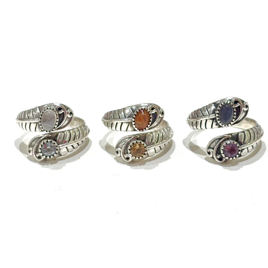 Silver925 2stone ring 17