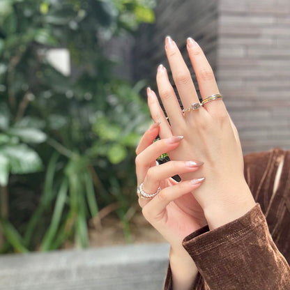 Herkimer diamond ring 12