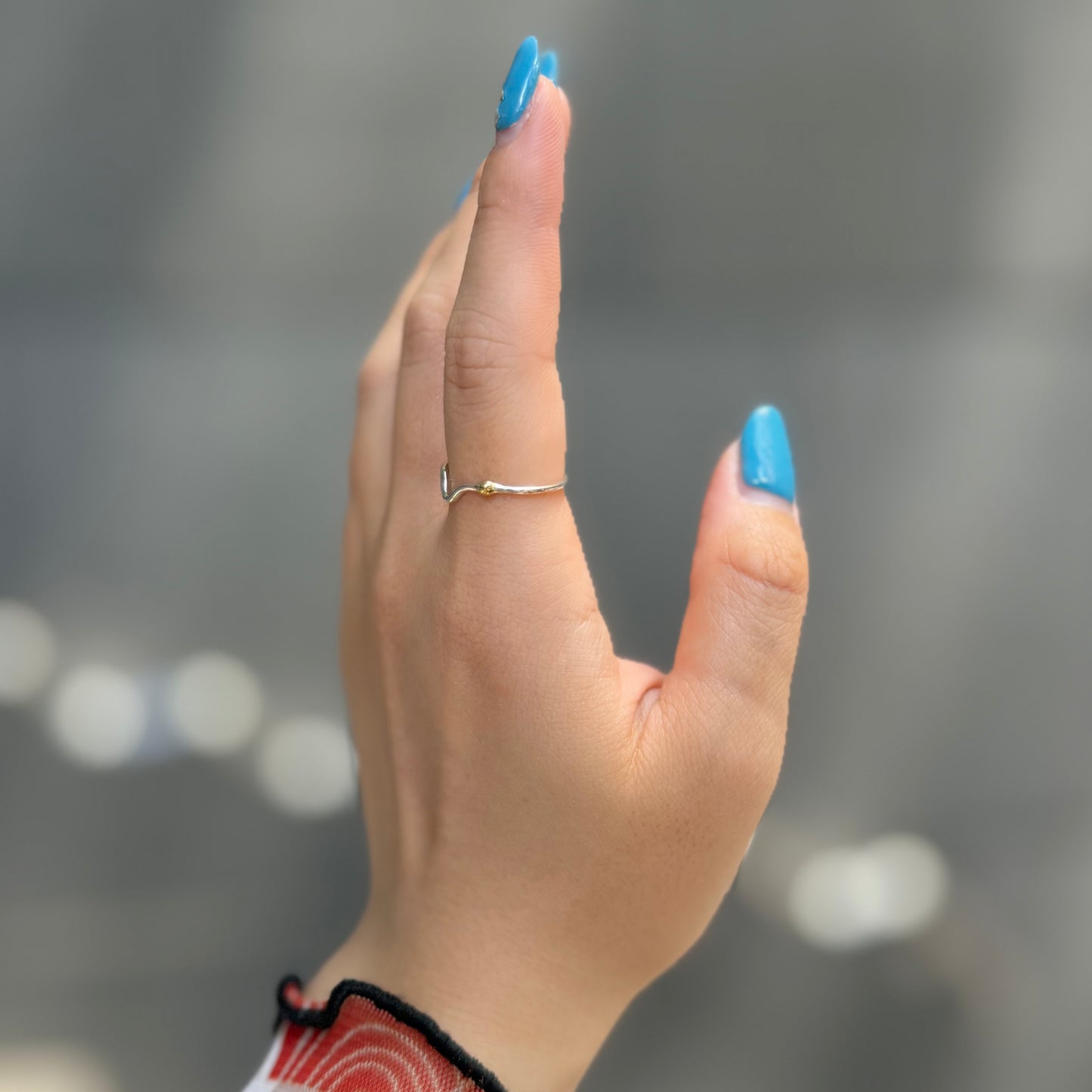 Silver925×Brass plain ring 2