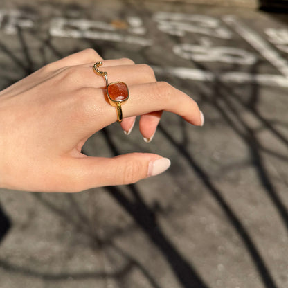 Brass square ring