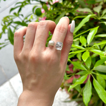 Silver925 2stone ring 12
