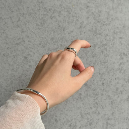 Silver925 plain ring 56