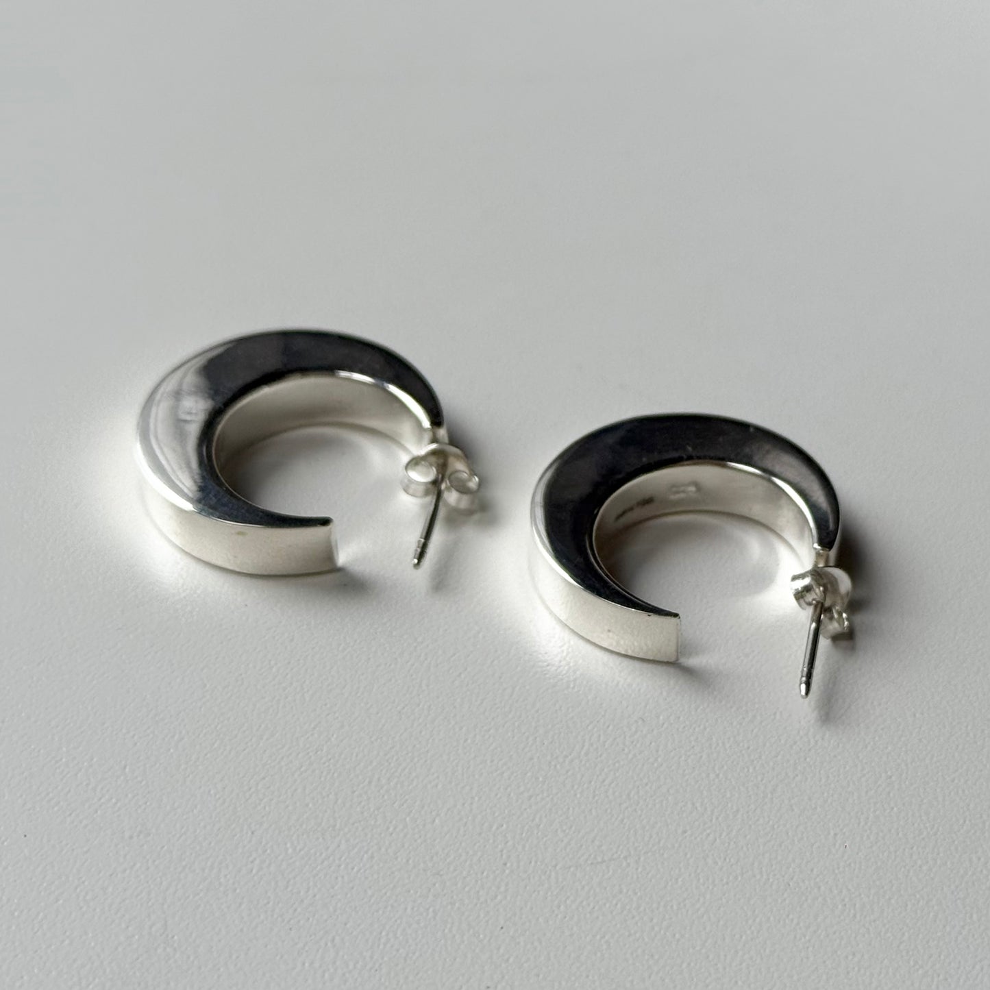 Silver925 plain hoop pierce