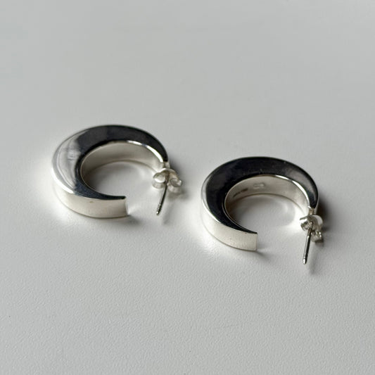 Silver925 plain hoop pierce