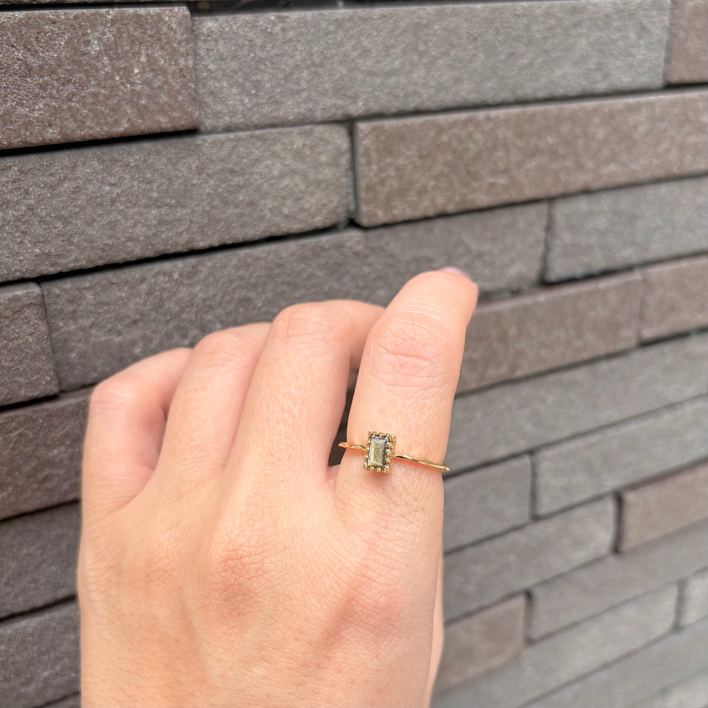 Brass petit ring 12