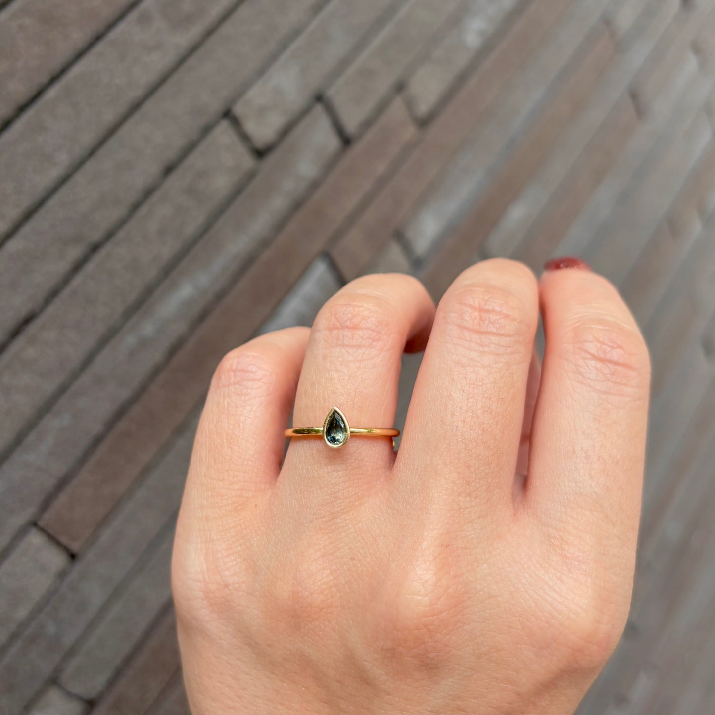 Brass petit ring 6