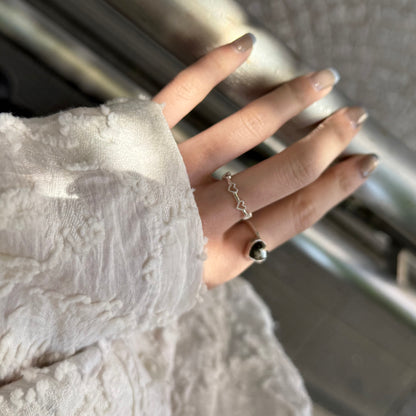 Heart plain ring 70
