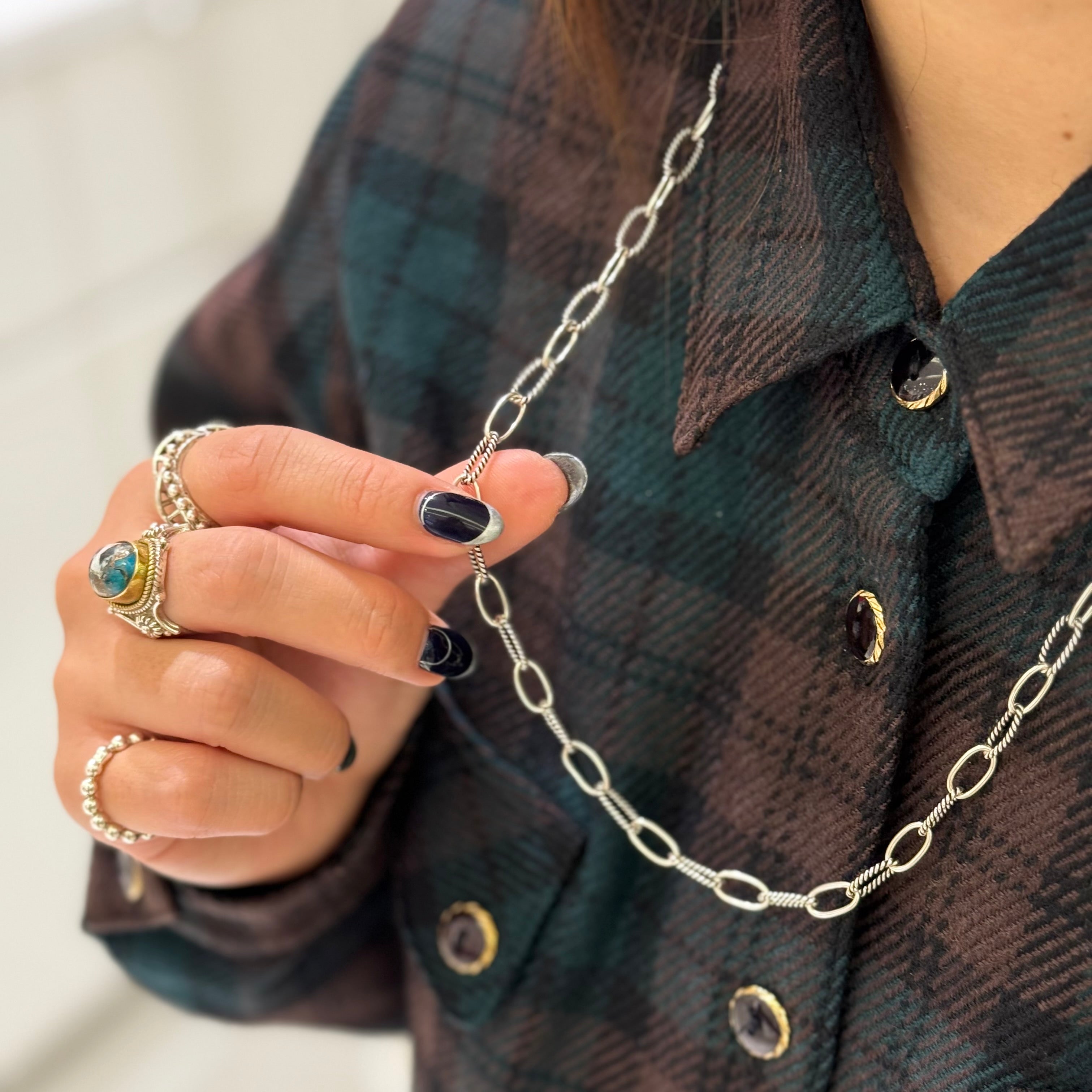 Silver925 chain necklace 33 – Biju mam