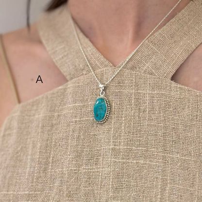 American turquoise charm