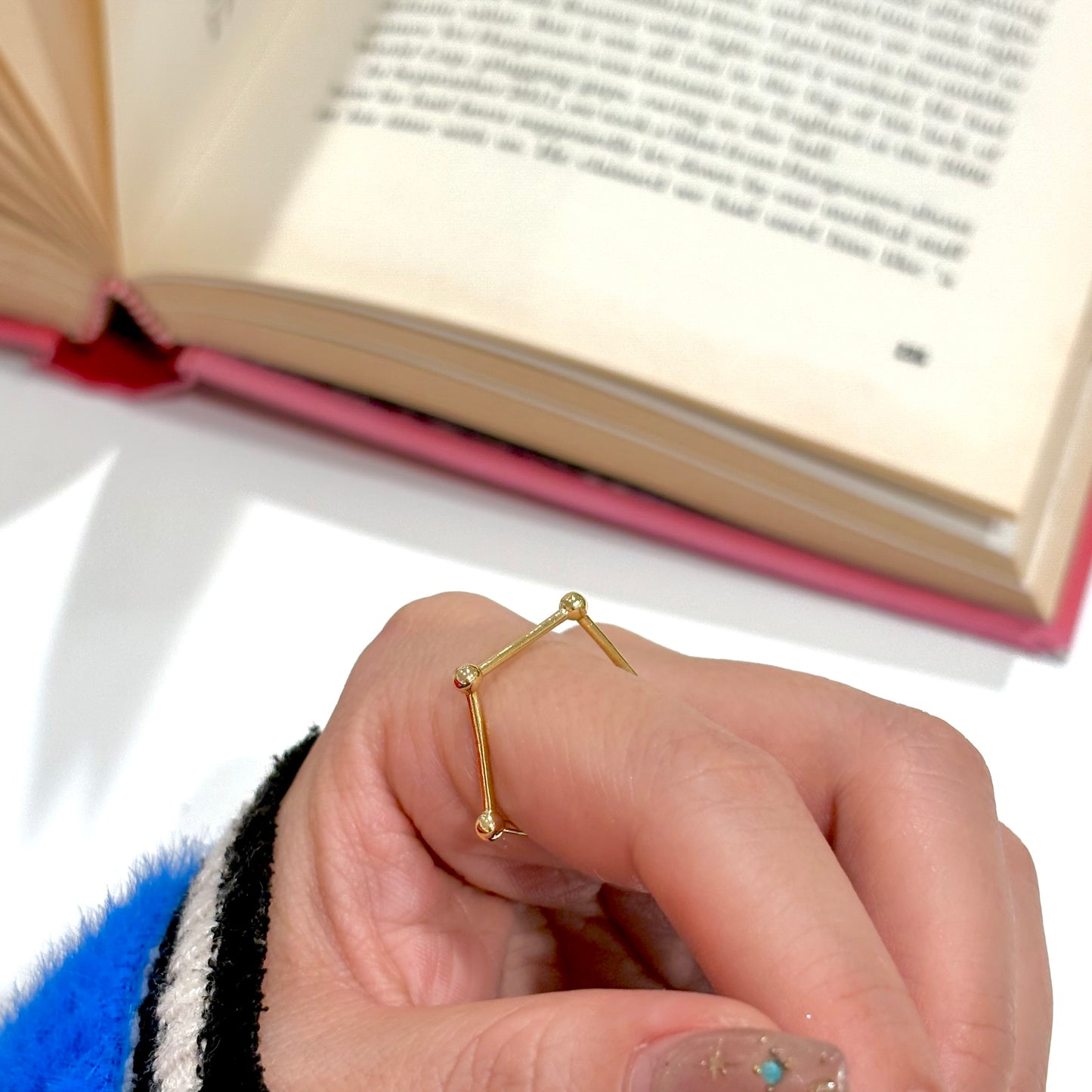 Brass plain ring〈pentagon〉