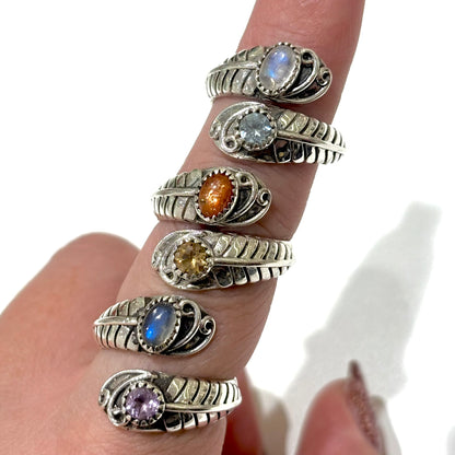 Silver925 2stone ring 17