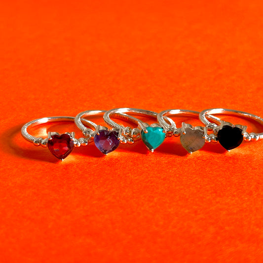 Heart design ring 10