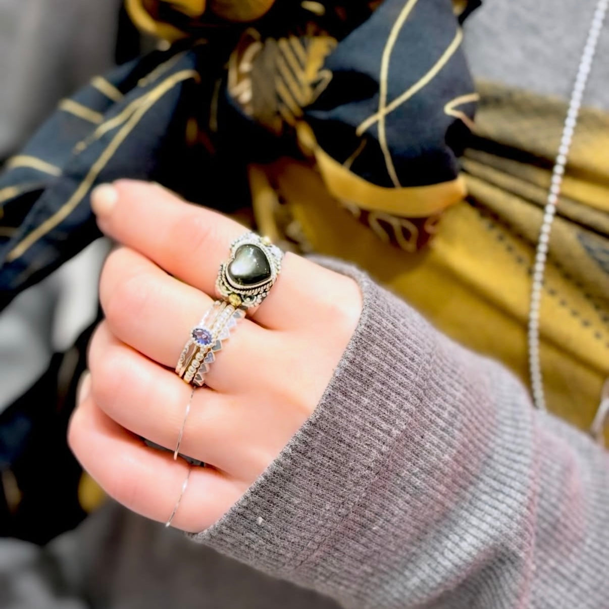 〈大宮限定〉Heart enamel ring