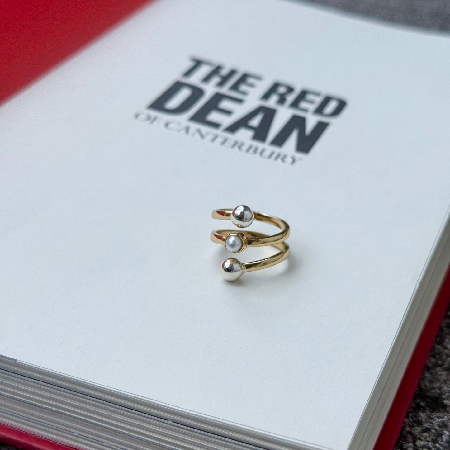 Silver925×Brass design ring 19