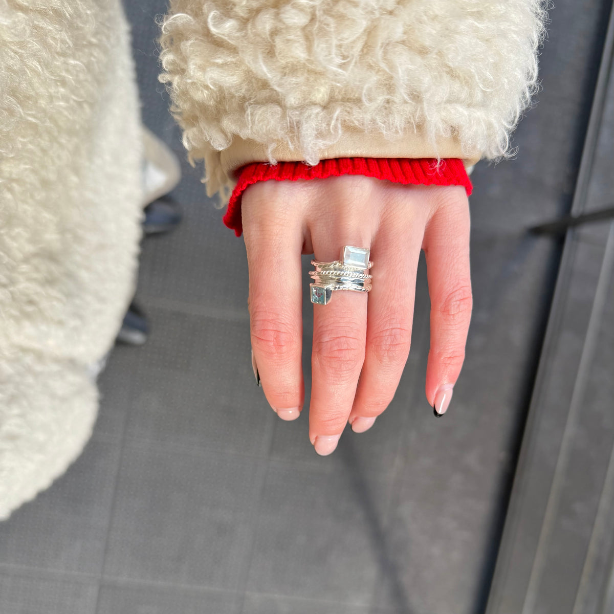 2stone rolling ring – Biju mam