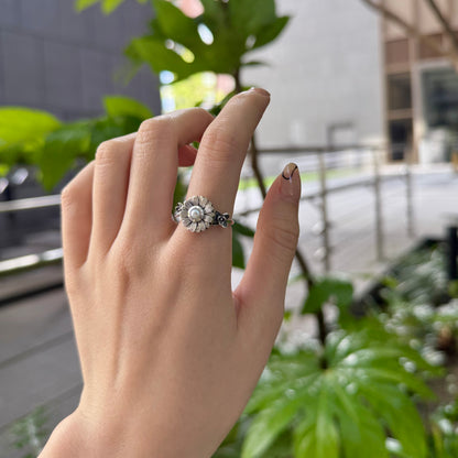 Flower design ring 11