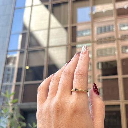 Brass petit ring 13