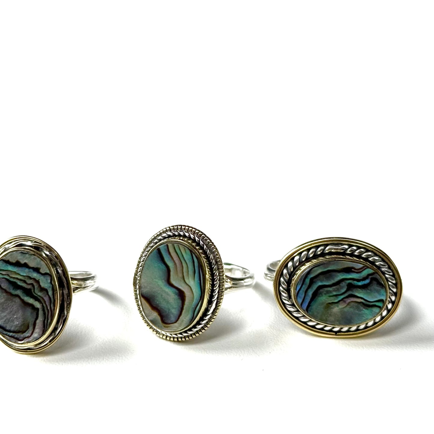 Abalone shell design ring 1