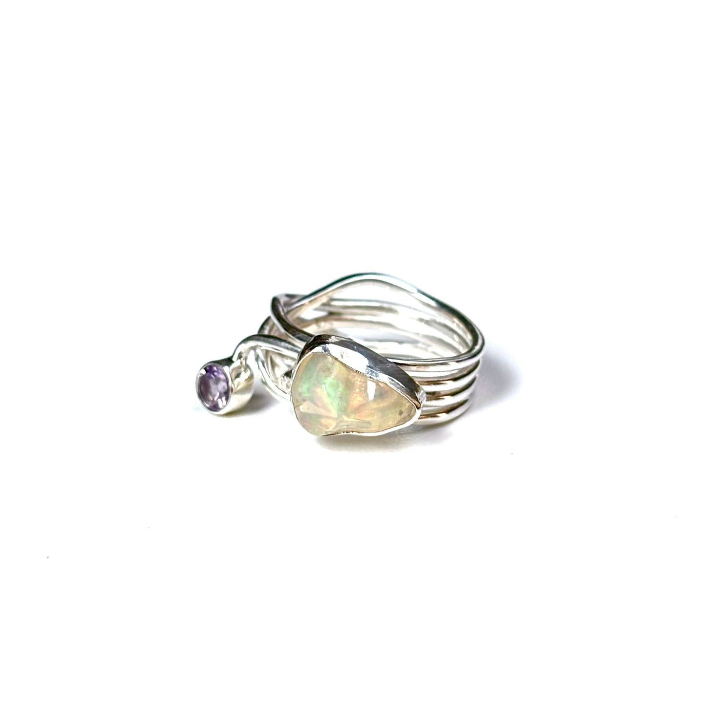 Opal design ring 7