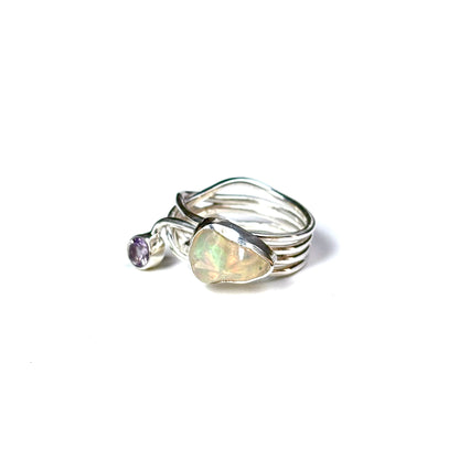 Opal design ring 7