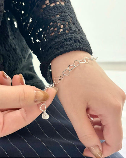 Silver925 chain bracelet《Heart》