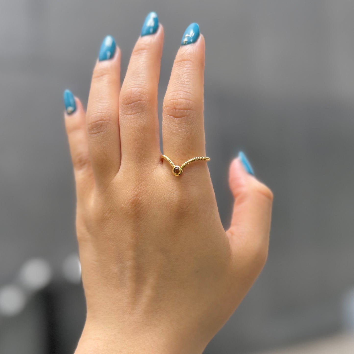Brass design ring 12