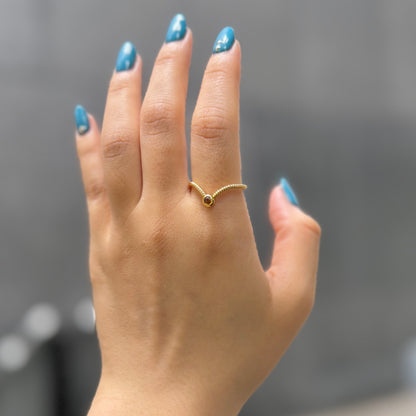 Brass design ring 12
