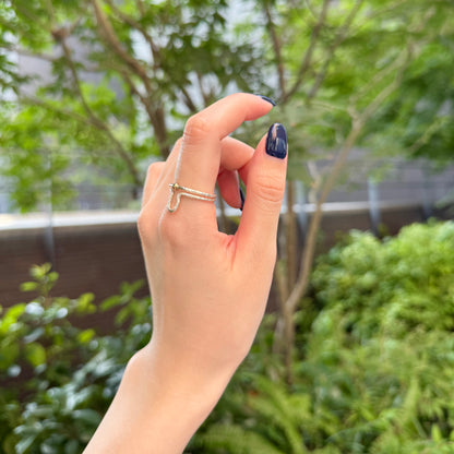 Silver925×Brass plain ring 28