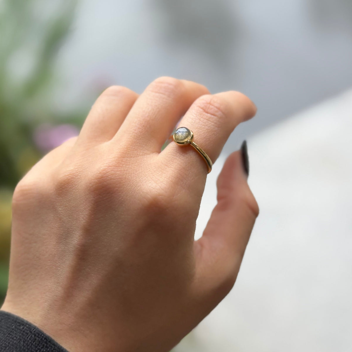 Brass 1stone ring
