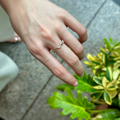 Silver925×Brass plain ring 22