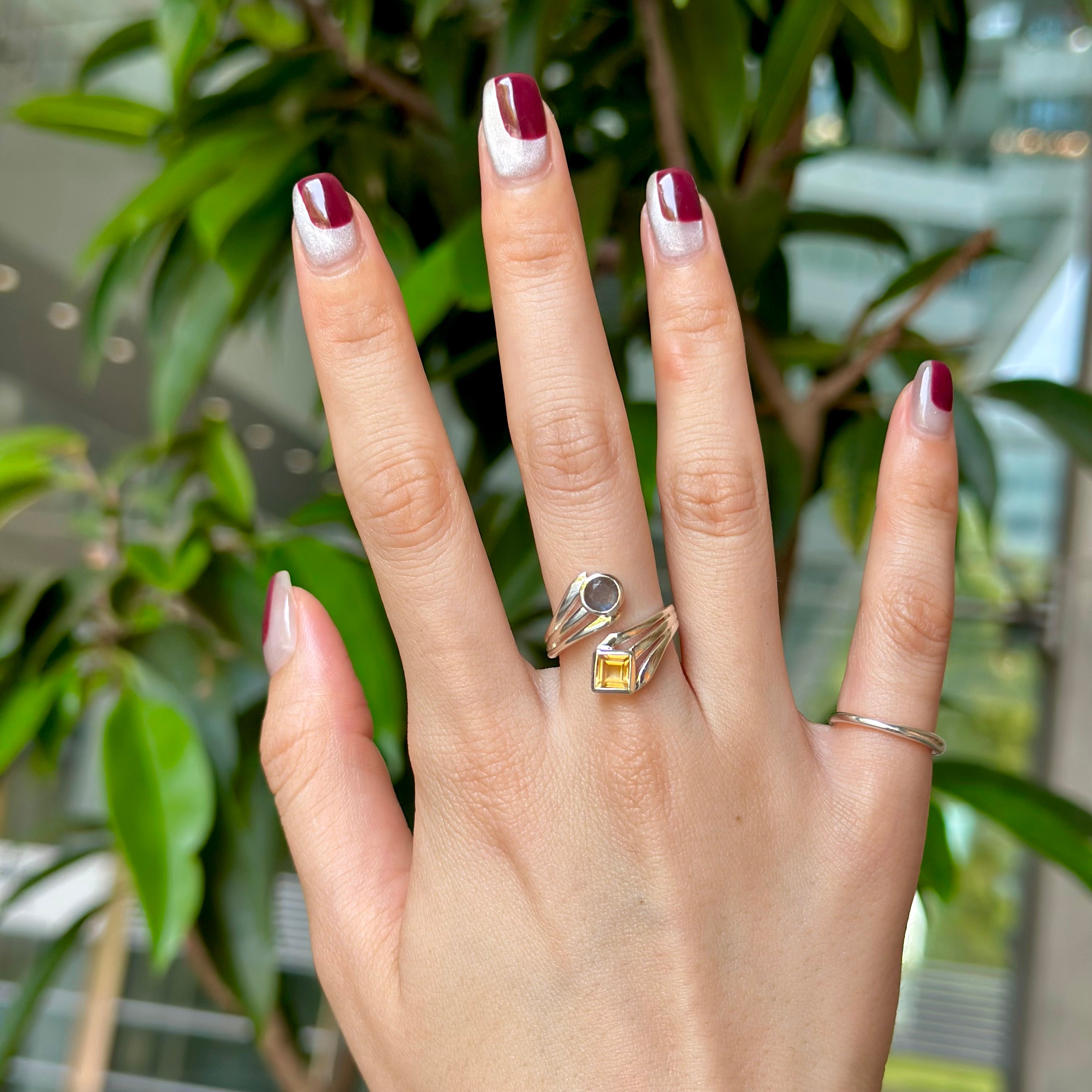 Silver925 2stone ring 14 – Biju mam