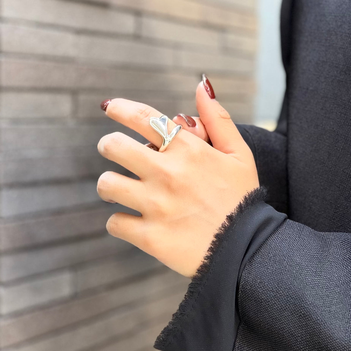 Heart plain ring 87