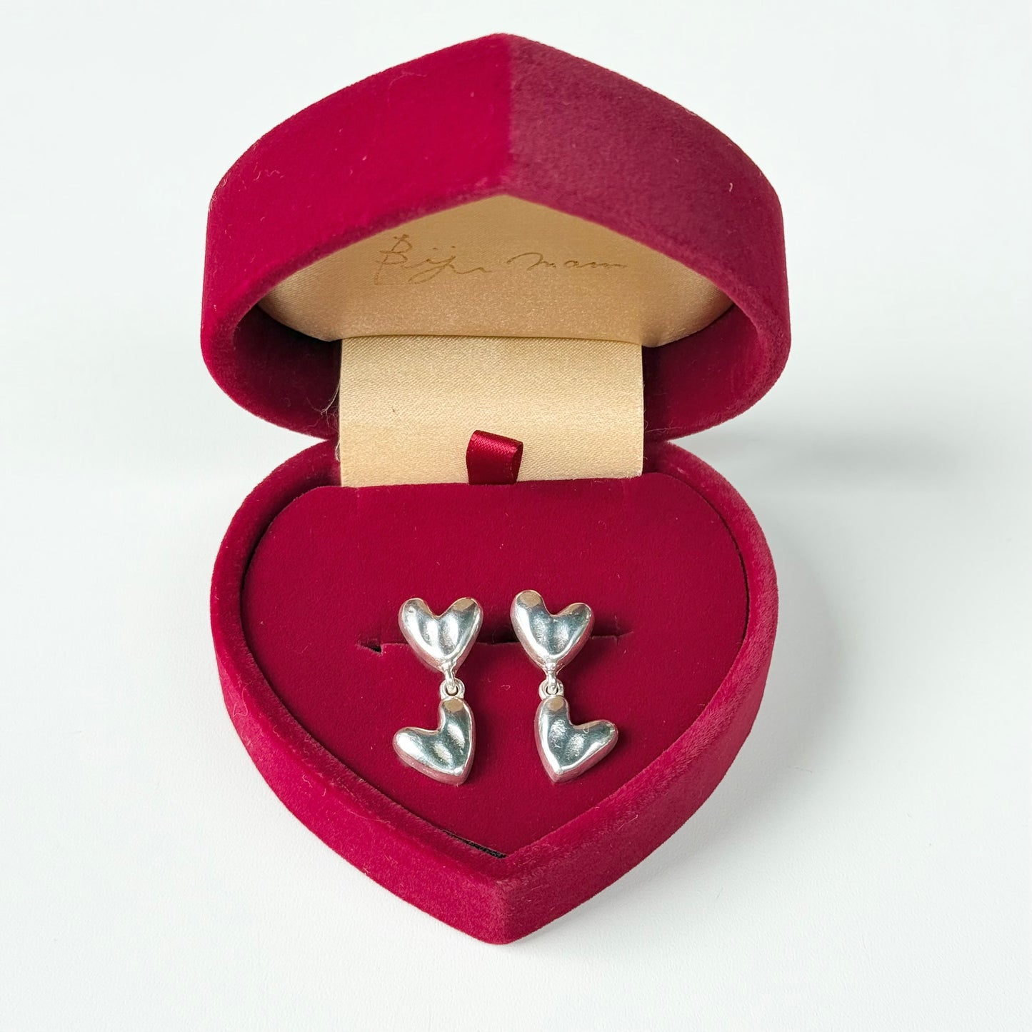 Silver925 plain pierce〈Heart〉2