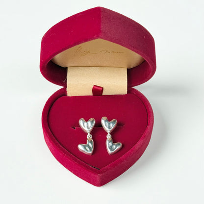 Silver925 plain pierce〈Heart〉2