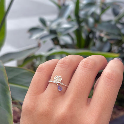 Flower design ring 19