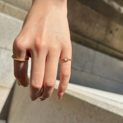 Brass Heart ring 1