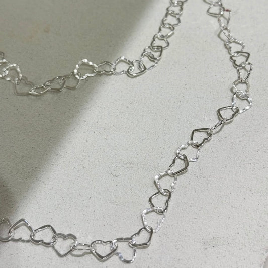 Italian chain necklace〈Heart〉1