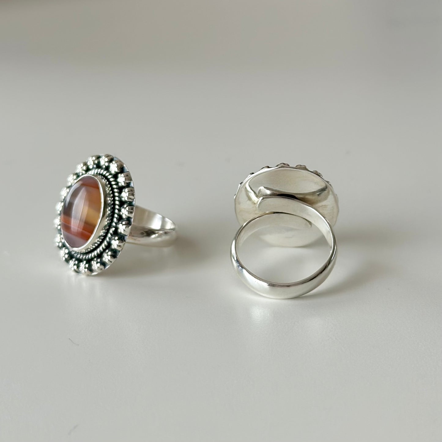 Flower design ring 14