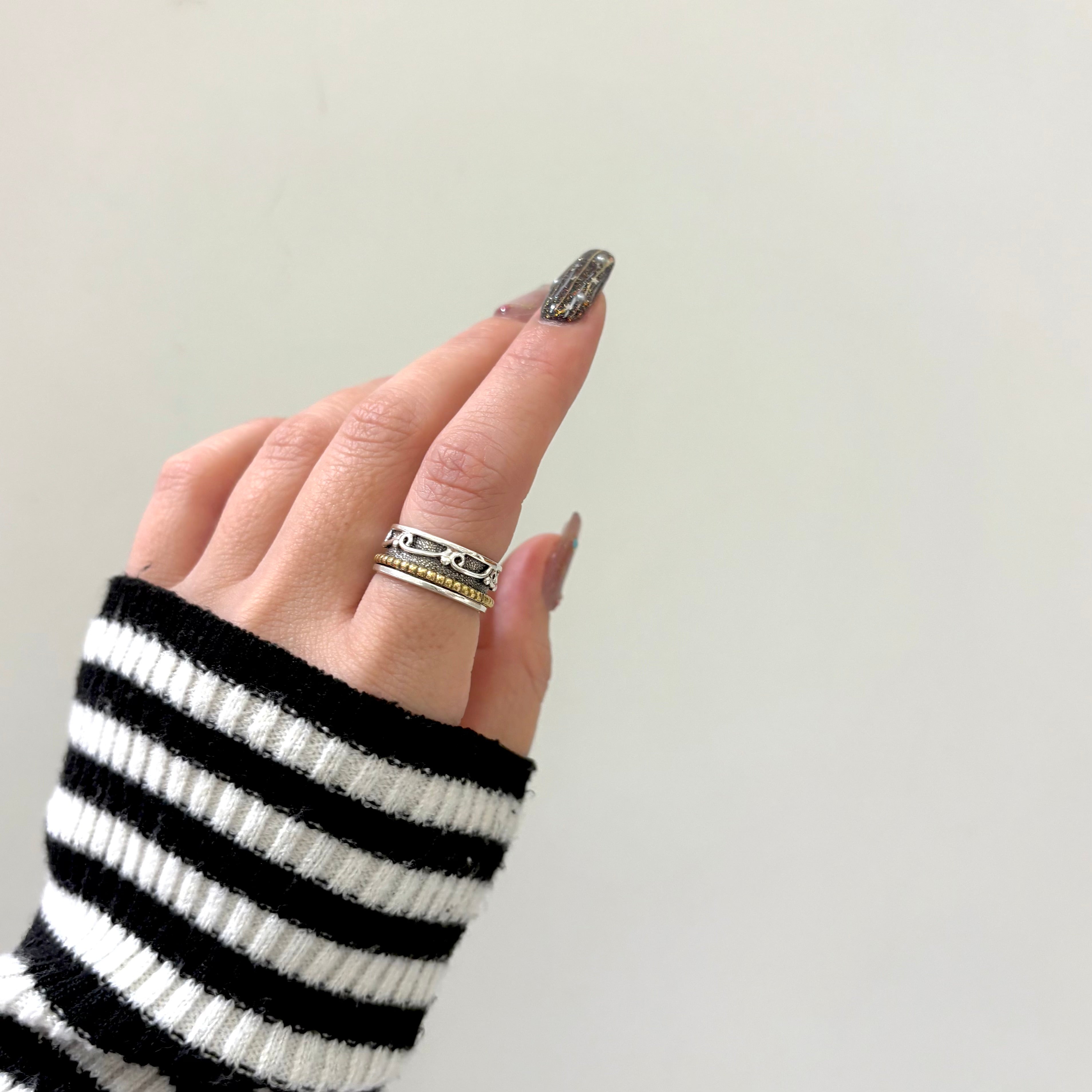 【タイムセール】Biju Mamリングセット Biju mam rolling ring 新デザイン入荷しました》 細かな装飾も魅力の