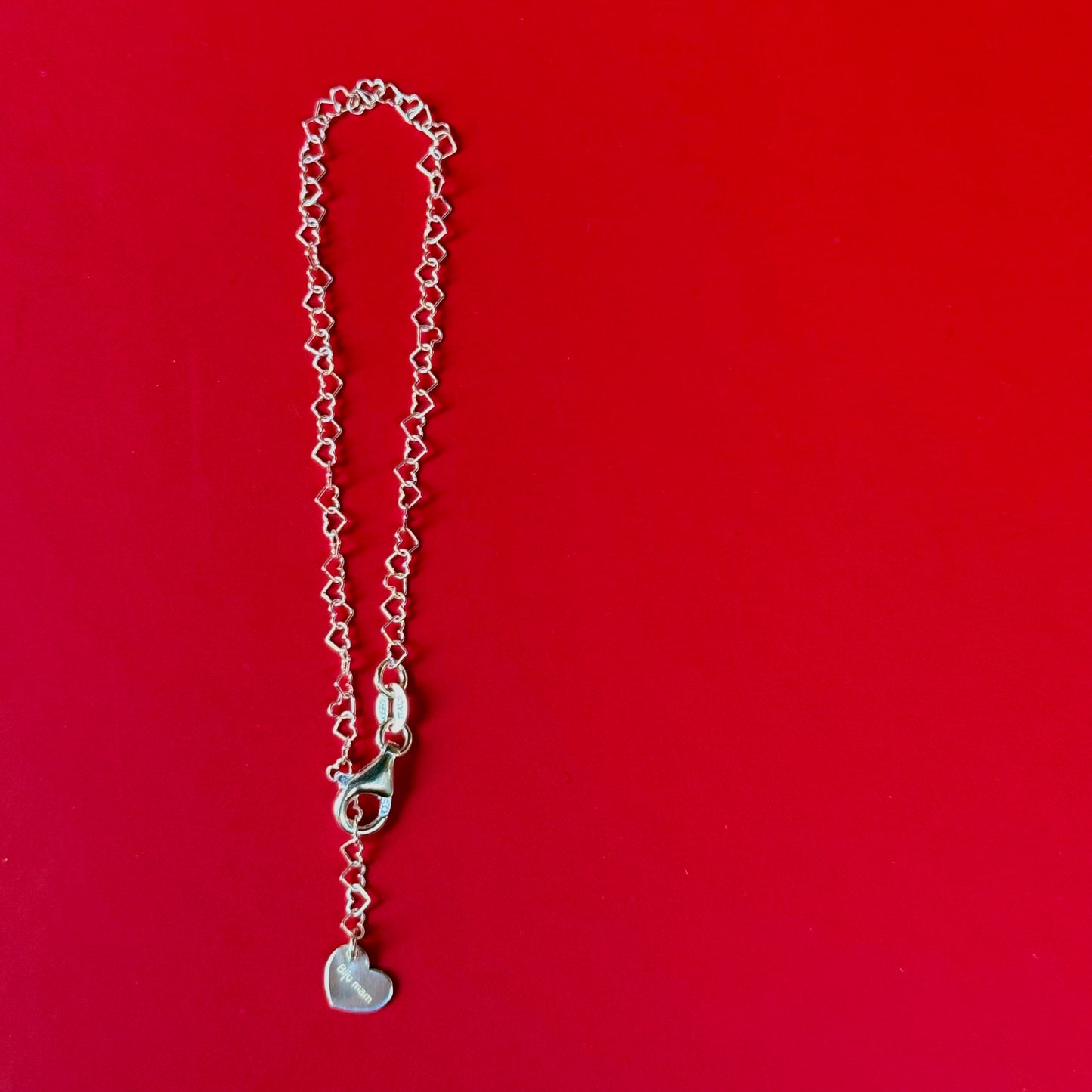Silver925 chain bracelet〈Heart〉
