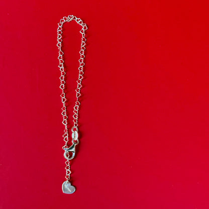 Silver925 chain bracelet〈Heart〉