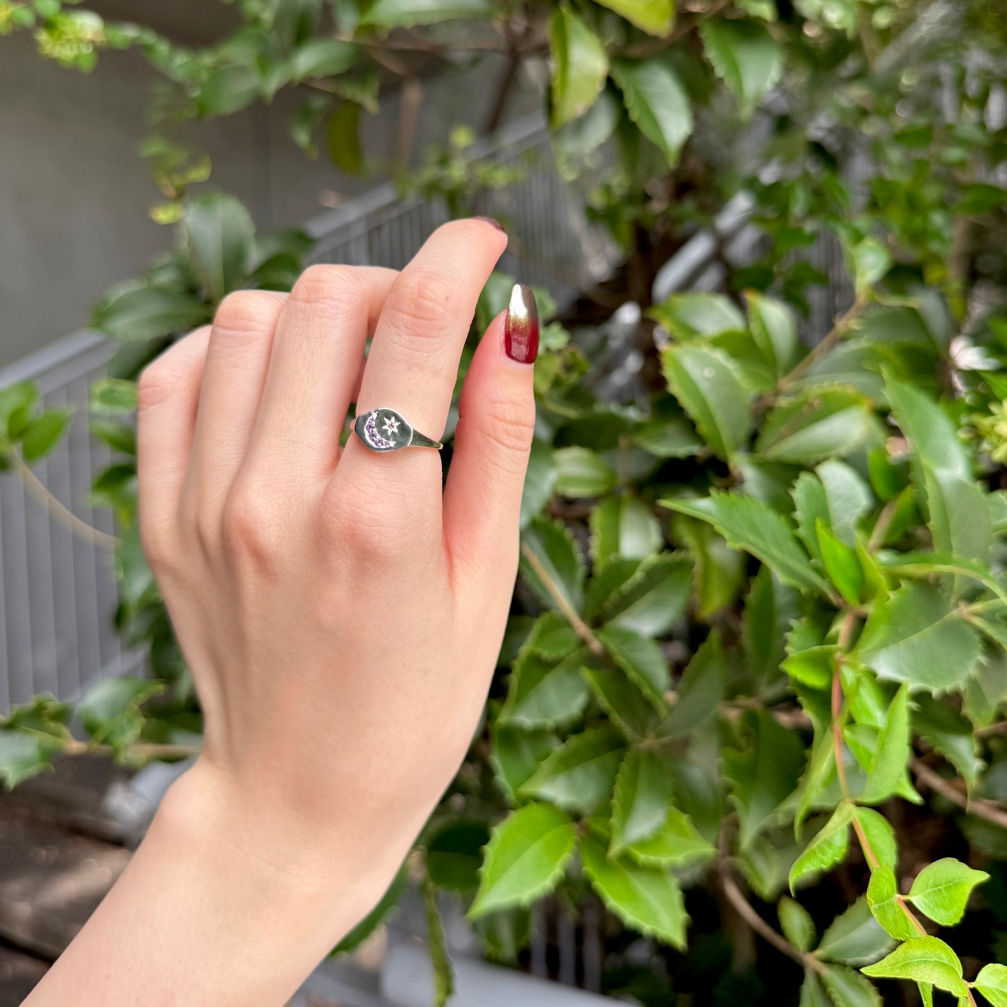 Moon＆Star design ring