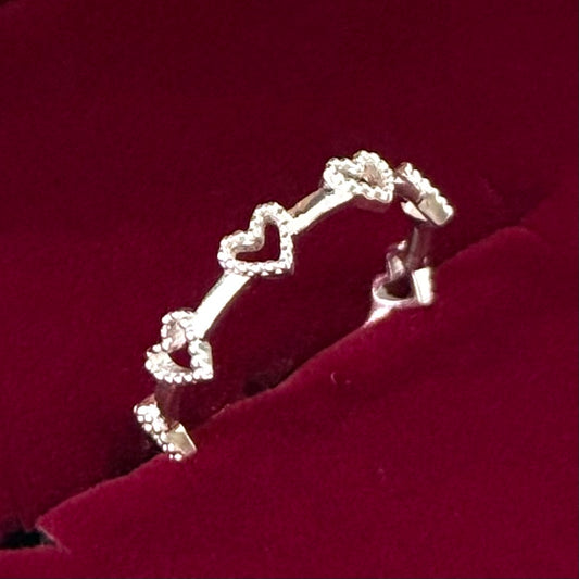 Heart plain ring 70