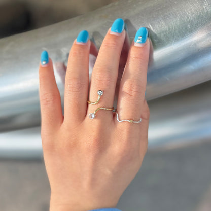 Silver925×Brass design ring 18