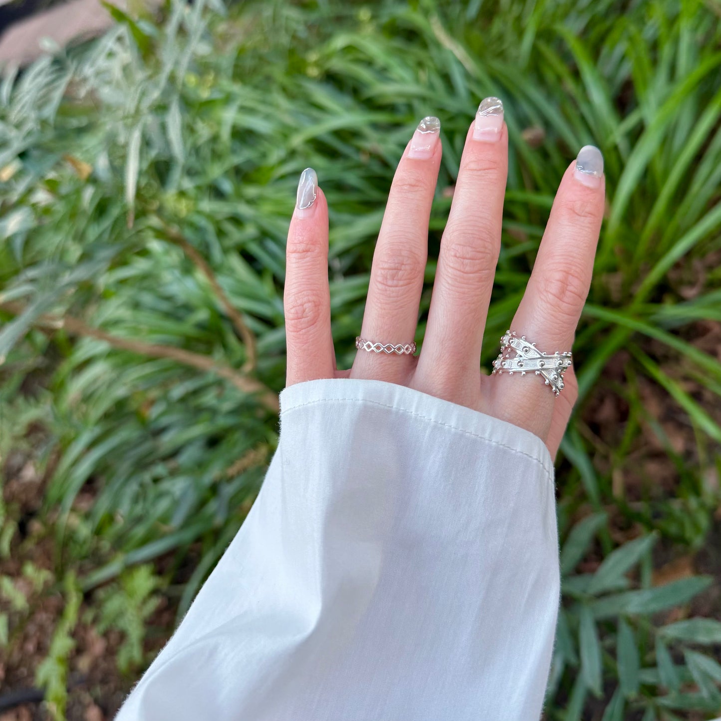 Silver925 plain ring 118