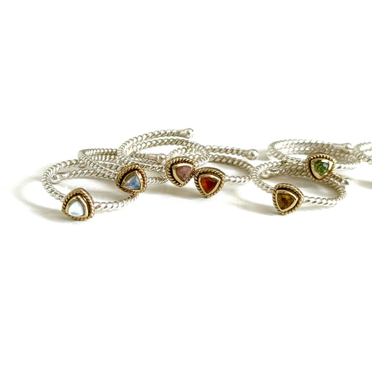 Silver925×Brass petit ring 1