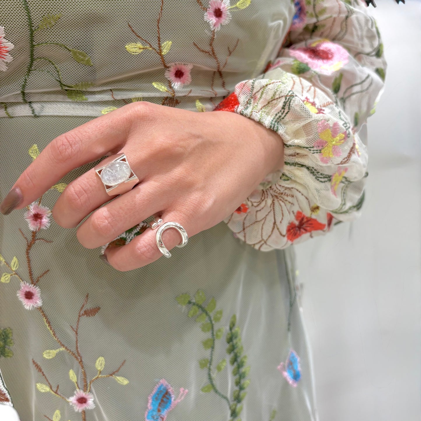 Silver925 plain ring 88