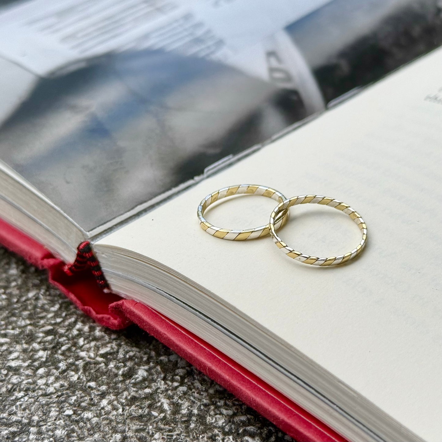 Silver925×Brass plain ring 1